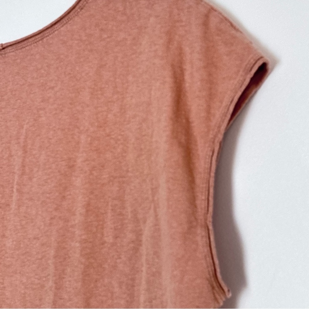 Everlane Boxy Vneck Shirt Size Large Hemp Organic Cotton Essential Basic Tee B54 - Picture 13 of 13